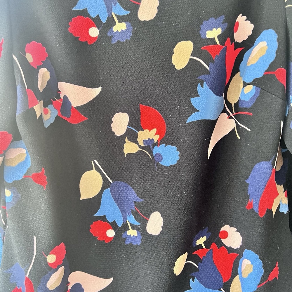 BODEN Sz 10 Alda Shift Dress Black Posey Mod Floral  Abstract‎ Artsy Bloomcore - Picture 5 of 8